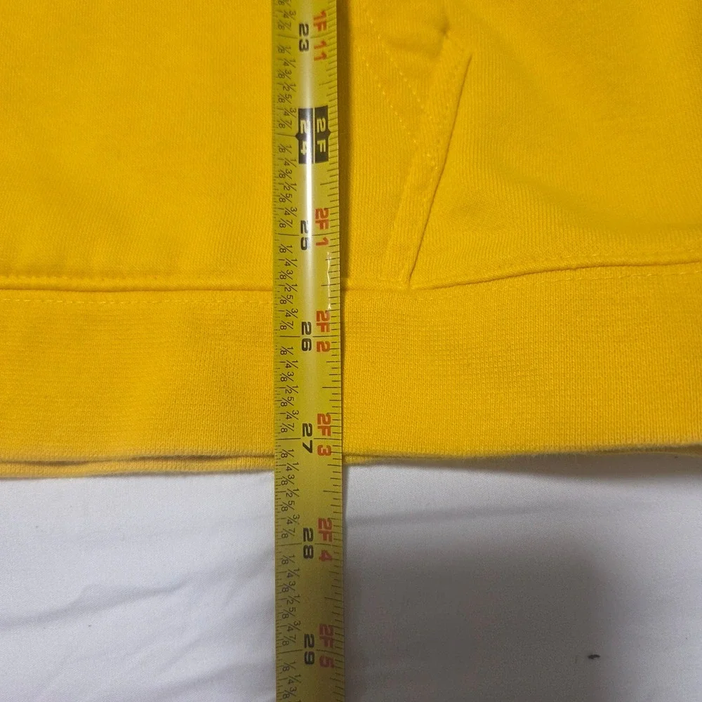 Nike Mens NBA Los Angeles Lakers Hoodie Yellow Pullover Graphic Fleece Large